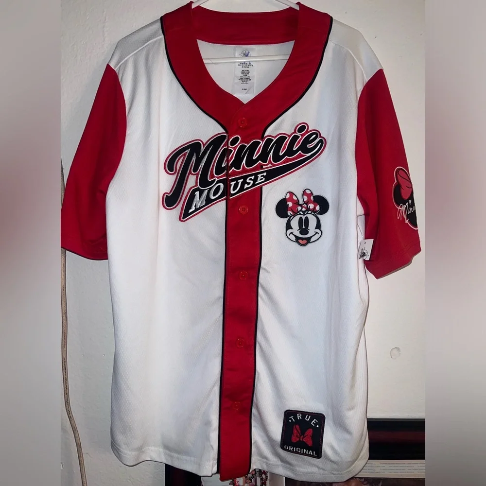 Disney Parks Minnie Mouse Baseball Jersey #28 - Picture 3 of 7